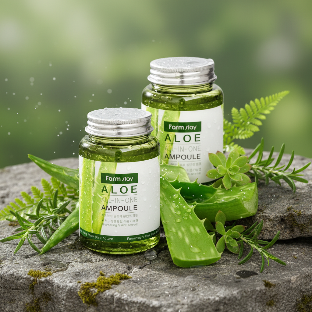 Farm Stay - Aloe All-In One Ampoule - Ampule (sérum) s Aloe vera - 250 ml