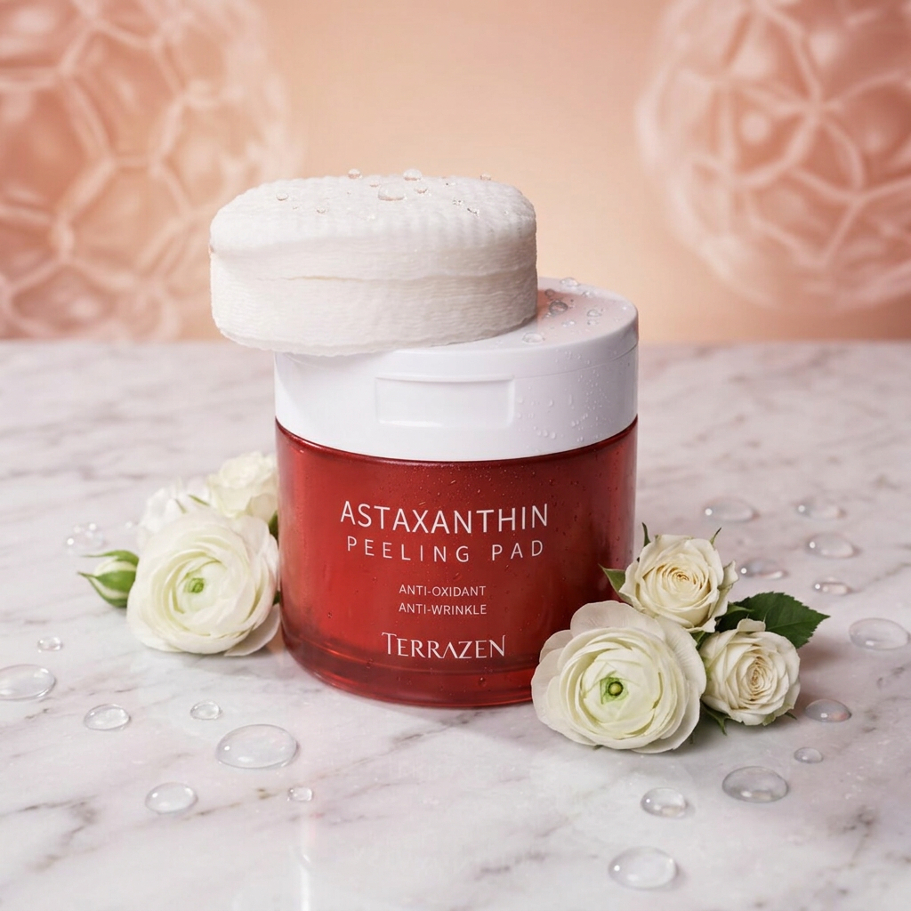 TERRAZEN - Astaxanthin Peeling Pad - Antioxidantní peelingové tampónky s astaxanthinem - 175g