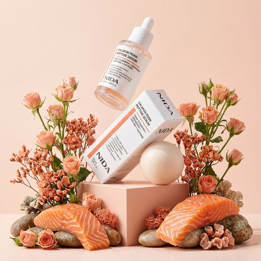 NIDA - Salmon PDRN Peptide Serum - Obnovující sérum s lososím PDRN a peptidy - 50 ml