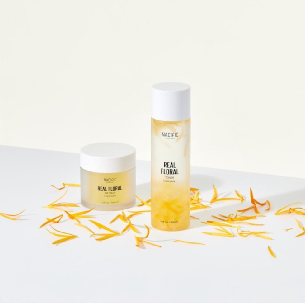 NACIFIC - Real Calendula Floral Air Cream - Krém s měsíčkem lékařským pro regulaci kožního mazu - 100 ml