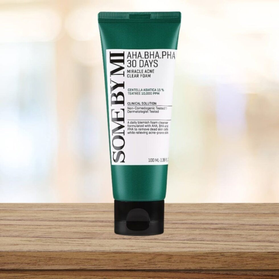 SOME BY MI - AHA BHA PHA 30 Days Miracle Foam - Jemná čistící pěna s přírodními kyselinami - 100 ml