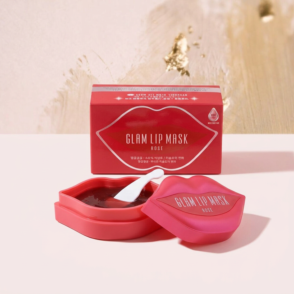 Beauugreen - Glam Lip Mask Rose - Hydrogelová maska na rty - 20ks/ 50g