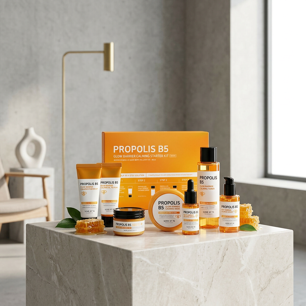 SOME BY MI - Propolis B5 Glow Barrier Calming Starter Kit - Sada produktů s propolisem