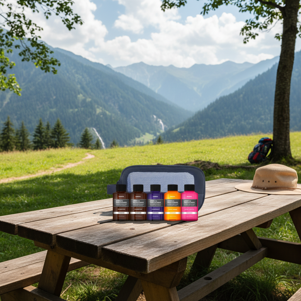 Kundal Travel Kit Type A - Cestovní sada BABY POWDER - 5ks