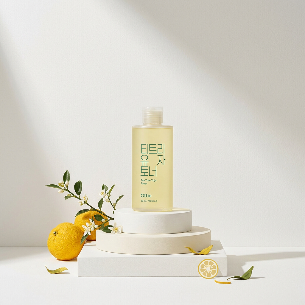 OTTIE - Tea Tree Yuja Toner - Pleťové tonikum s tea tree a citronem yuja - 210 ml