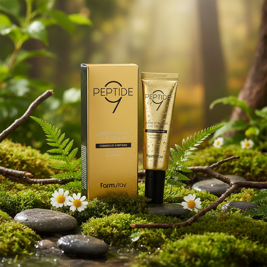 FARM STAY - Peptide9 Super Vitalizing Eye Cream - Oční krém proti stárnutí s peptidy - 50 ml