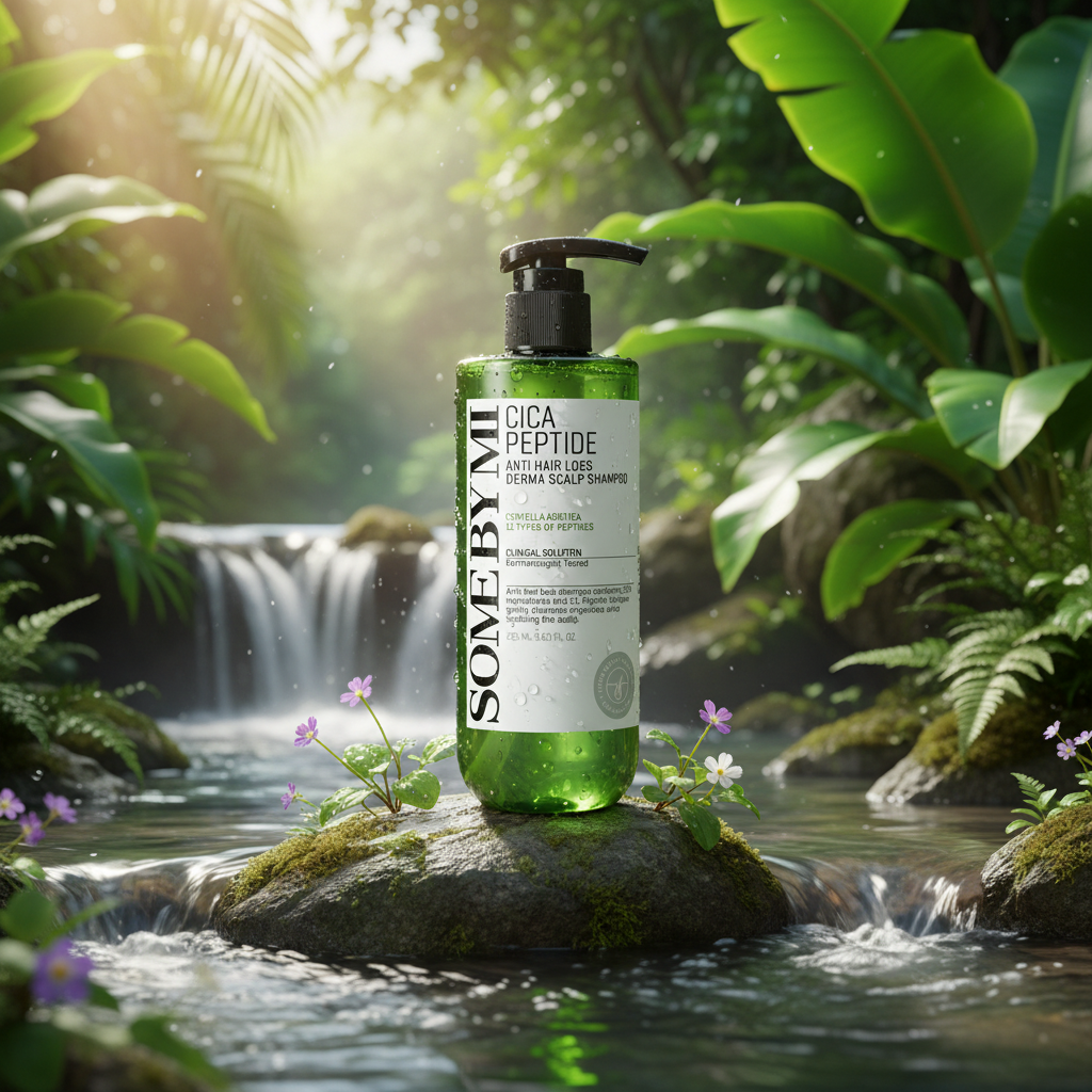 SOME BY MI - Cica Peptide Derma Scalp Shampoo - Posilující šampon proti vypadávání vlasů se zklidňujícím účinkem - 285 ml