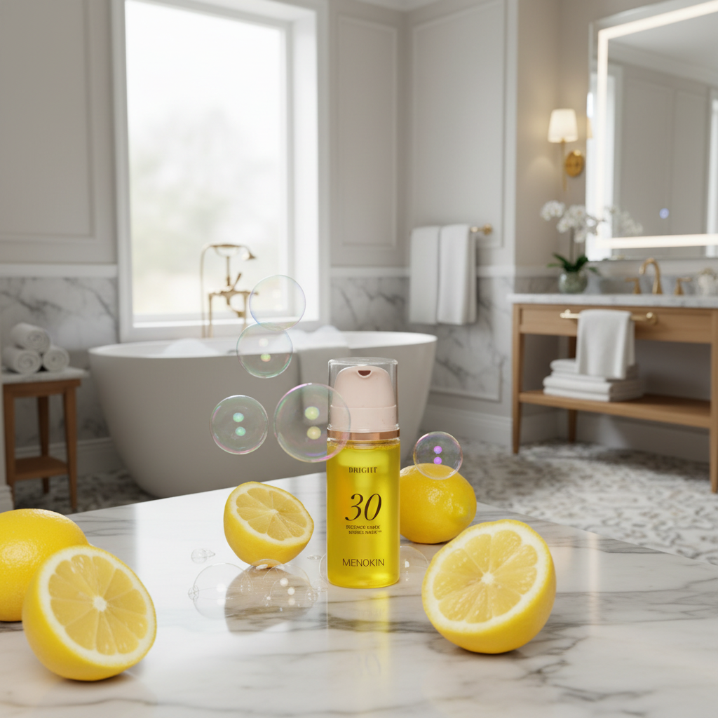 MENOKIN - 30 Seconds Quick Bubble Mask Bright - 30sekundové, bublinkové, rozjasňující sérum - 95 ml