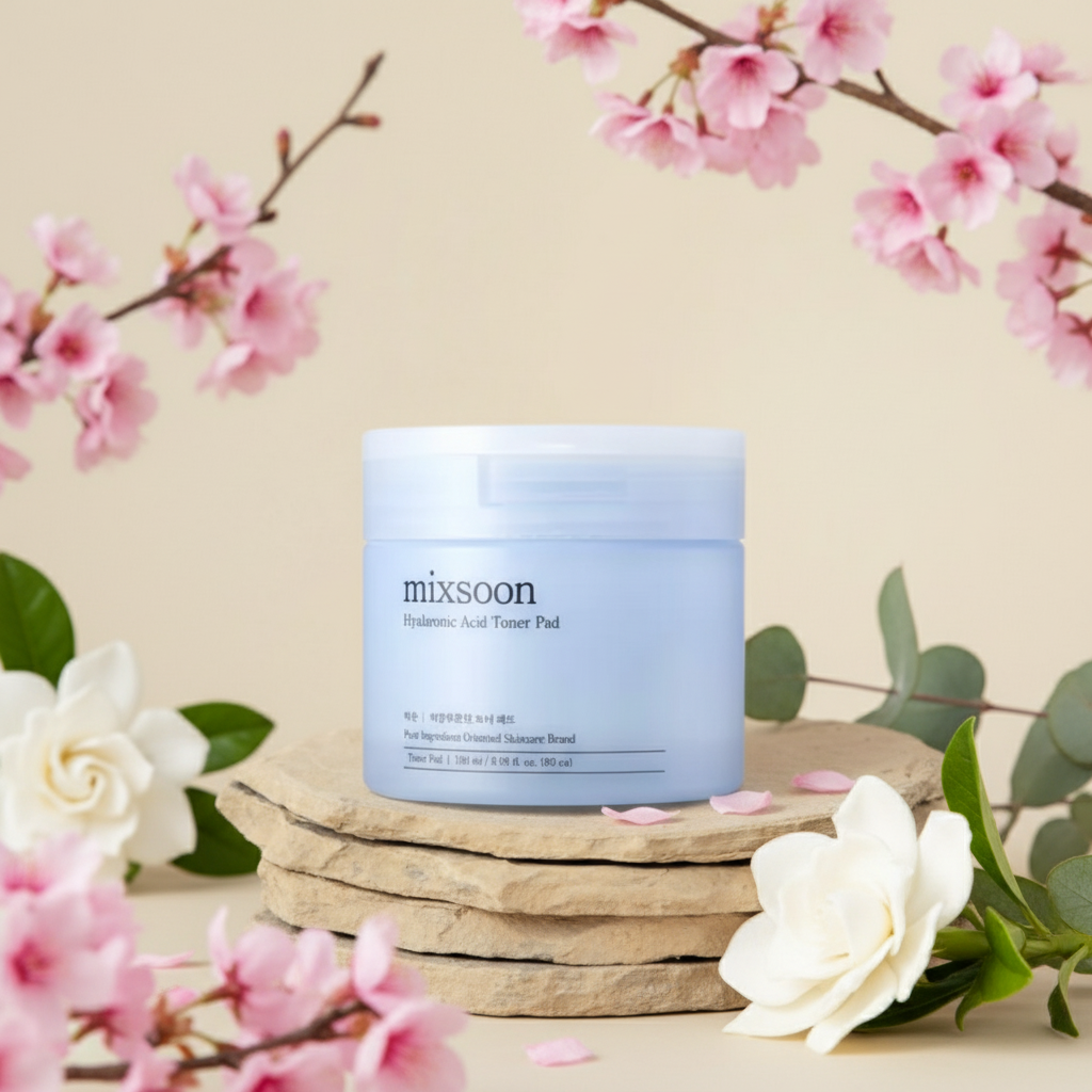 MIXSOON - Hyaluronic Acid Toner Pad - Hydratační tonerové tamponky s kyselinou hyaluronovou - 180 ml/ 80 ks