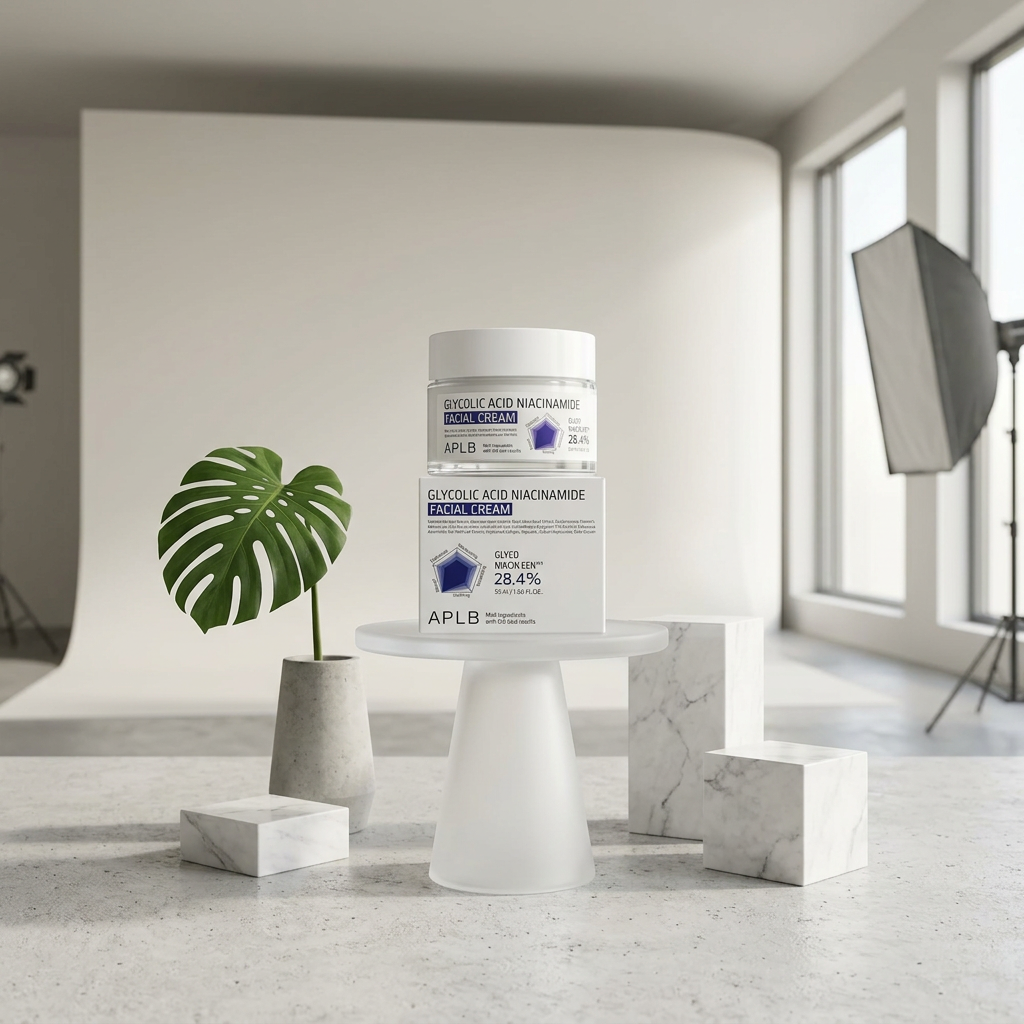 APLB - Glycolic Acid Niacinamide Facial Cream - Krém s niacinamidem a AHA pro pružnou a bezchybnou pleť - 55 ml