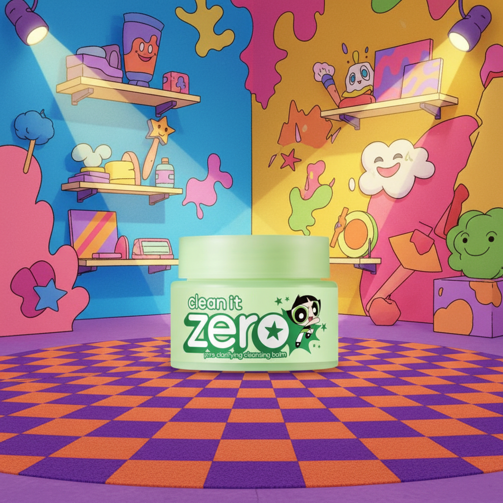 Banila Co - Clean It Zero Cleansing Balm Pore Clarifying The Powerpuff Girls Edition - Sorbetový čisticí balzám pro problematickou pleť Raketové holky Edice - 100 ml