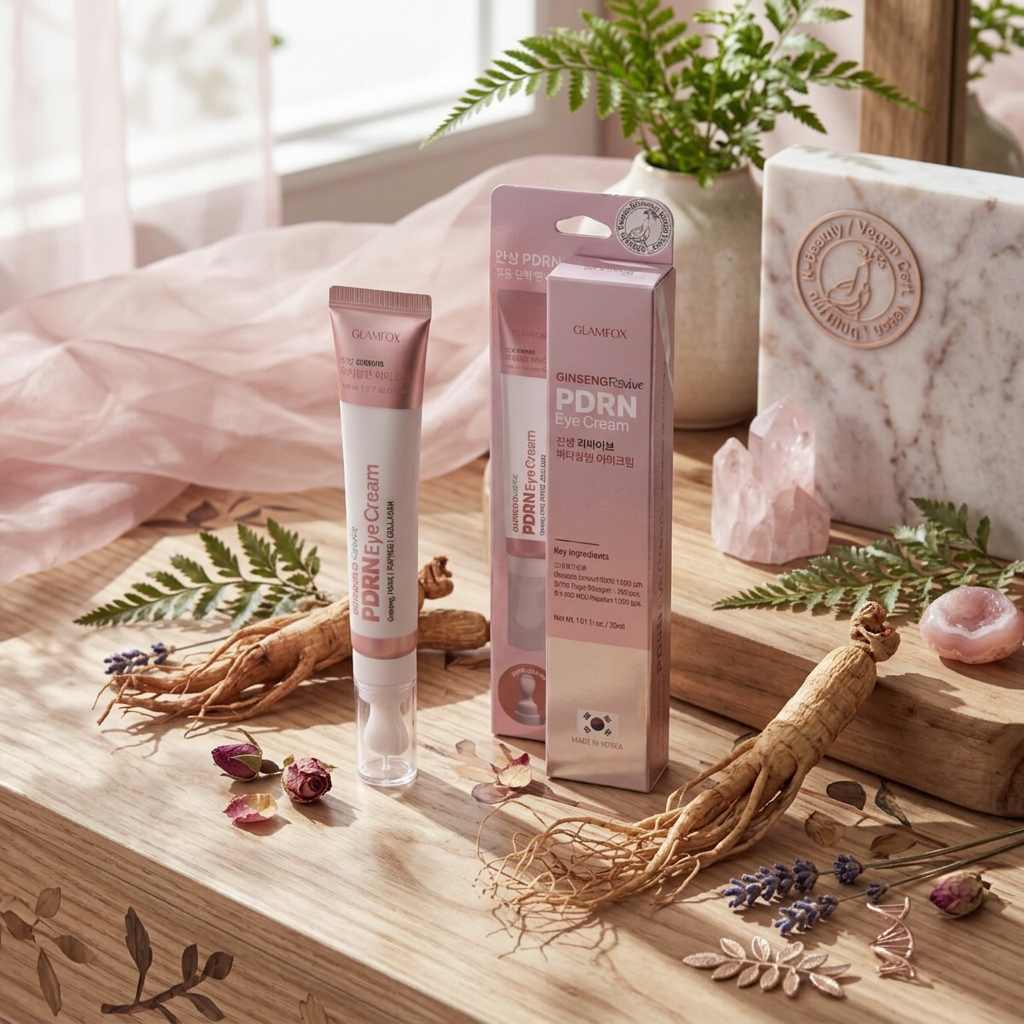 GLAMFOX - Ginseng Revive PDRN Eye Cream - Obnovující oční krém se ženšenem a PDRN - 30 ml