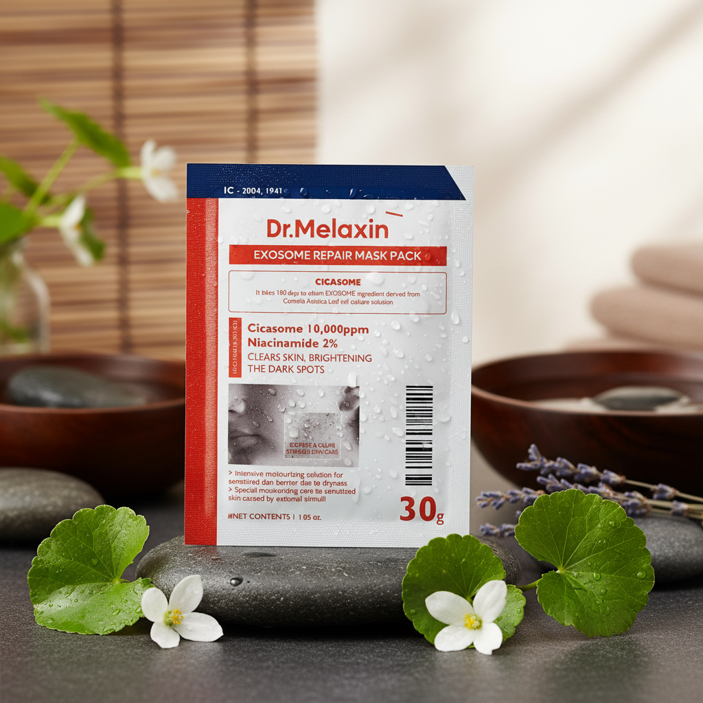 Dr. MELAXIN - Exosome Repair Mask Pack - Regenerační plátýnková maska pro aknózní pleť - 30 g