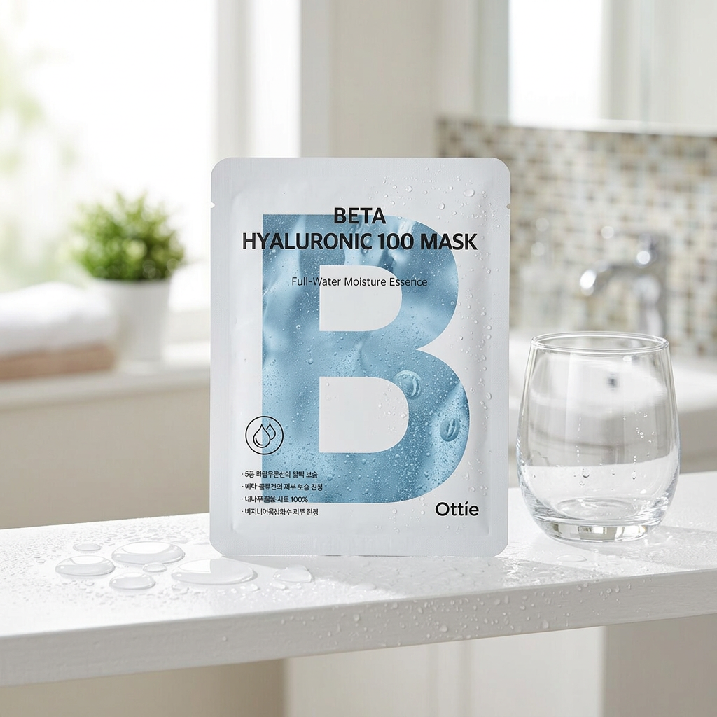 OTTIE - Beta Hyaluronic 100 Mask - Hydratační plátýková maska s kyselinou hyaluronovou - 25 ml