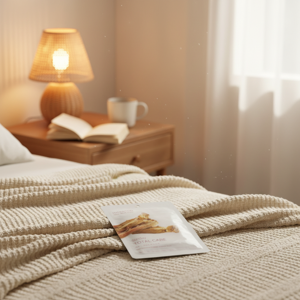 MIXSOON - Daily Mask Pack Sunday Total Care - Plátýnková maska s ženšenem a ektoinem pro obnovu a omlazení pleti - 20 ml