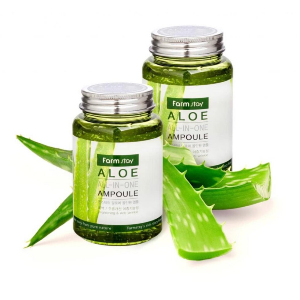 Farm Stay - Aloe All-In One Ampoule - Ampule (sérum) s Aloe vera - 250 ml