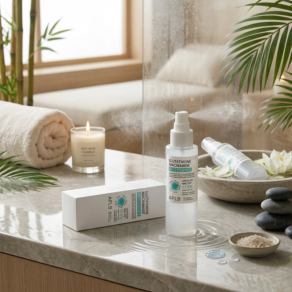 APLB - Glutathione Niacinamide Mist Essence - Multifunkční mléčná essence s rozjasňujícím účinkem -105 ml