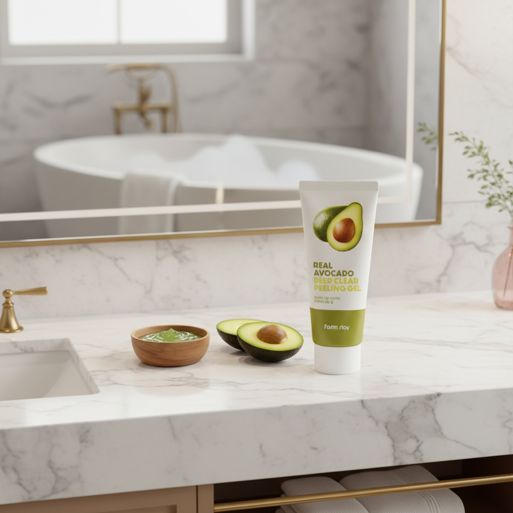 Farm Stay - Real Avocado Deep Clear Peeling Gel - Hloubkově čisticí peelingový gel s avokádem - 100 ml