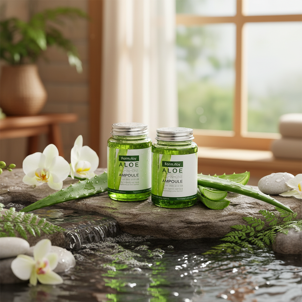 Farm Stay - Aloe All-In One Ampoule - Ampule (sérum) s Aloe vera - 250 ml