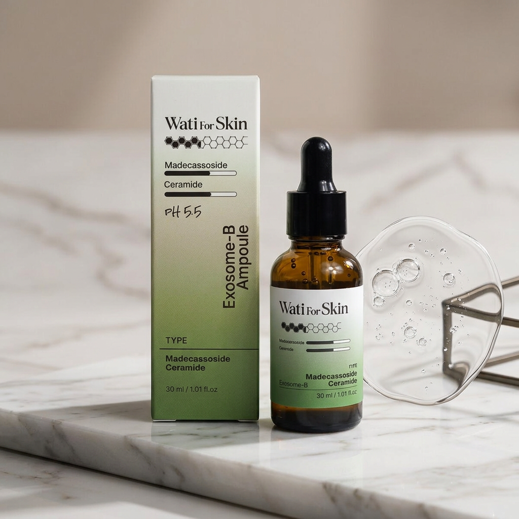 WATI FOR SKIN - Madecassoside Ceramide Exosome-B Ampoule - Zklidňující a regenerační ampule - 30 ml