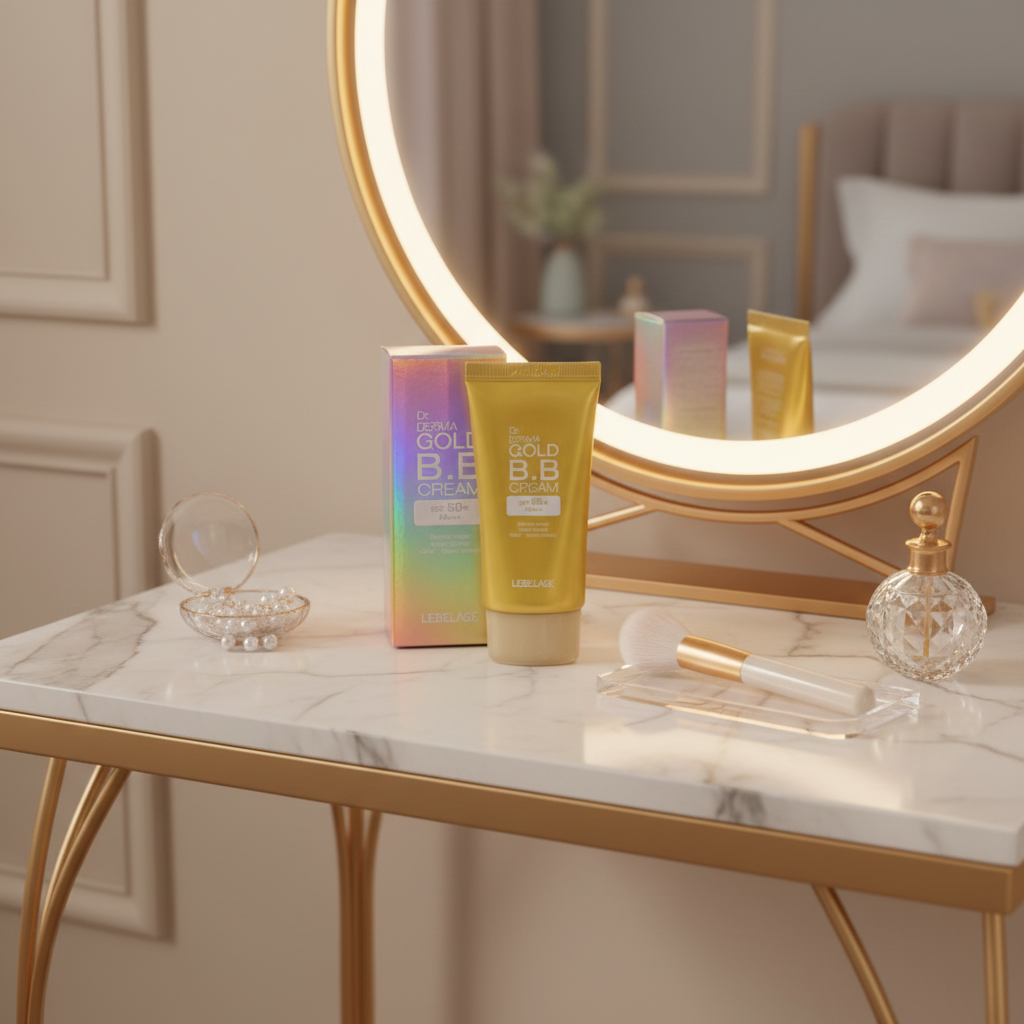 LEBELAGE - Dr. Derma Gold BB Cream - Pečující BB krém s ochranným faktorem - 30 ml