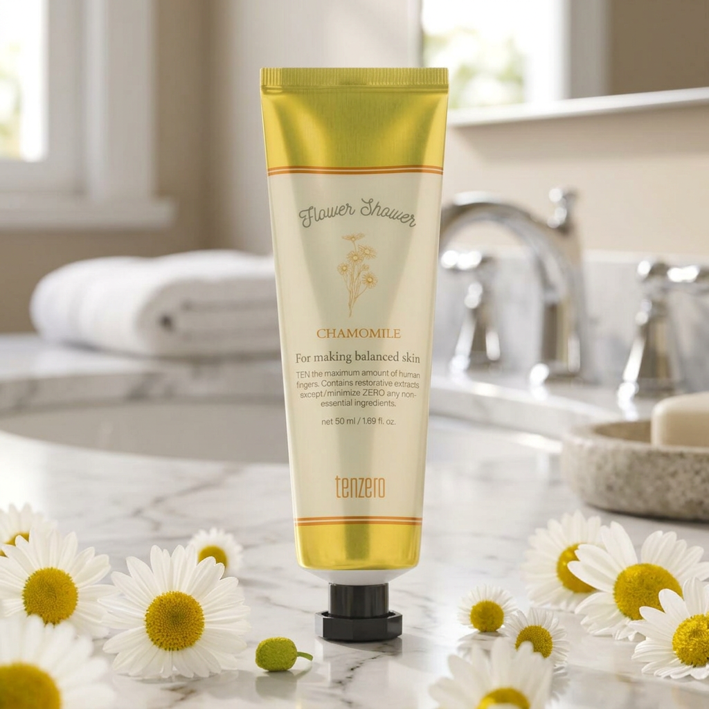 TENZERO - Flower Shower Hand & Nail Cream Chamomile - Květinový krém na ruce a nehty s heřmánkem - 50 ml