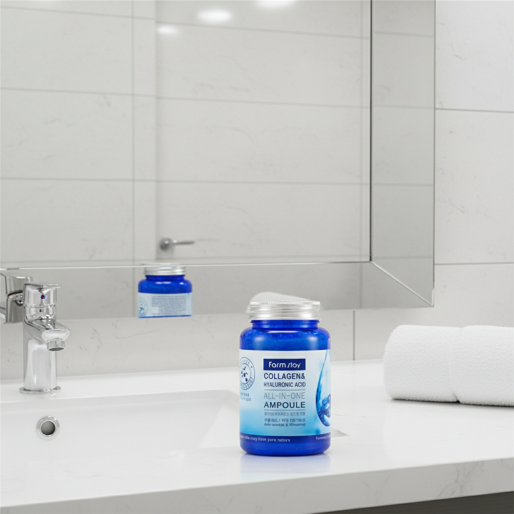 Farm Stay - All in One Ampoule (sérum) s kyselinou hyaluronovou a kolagenem - 250 ml