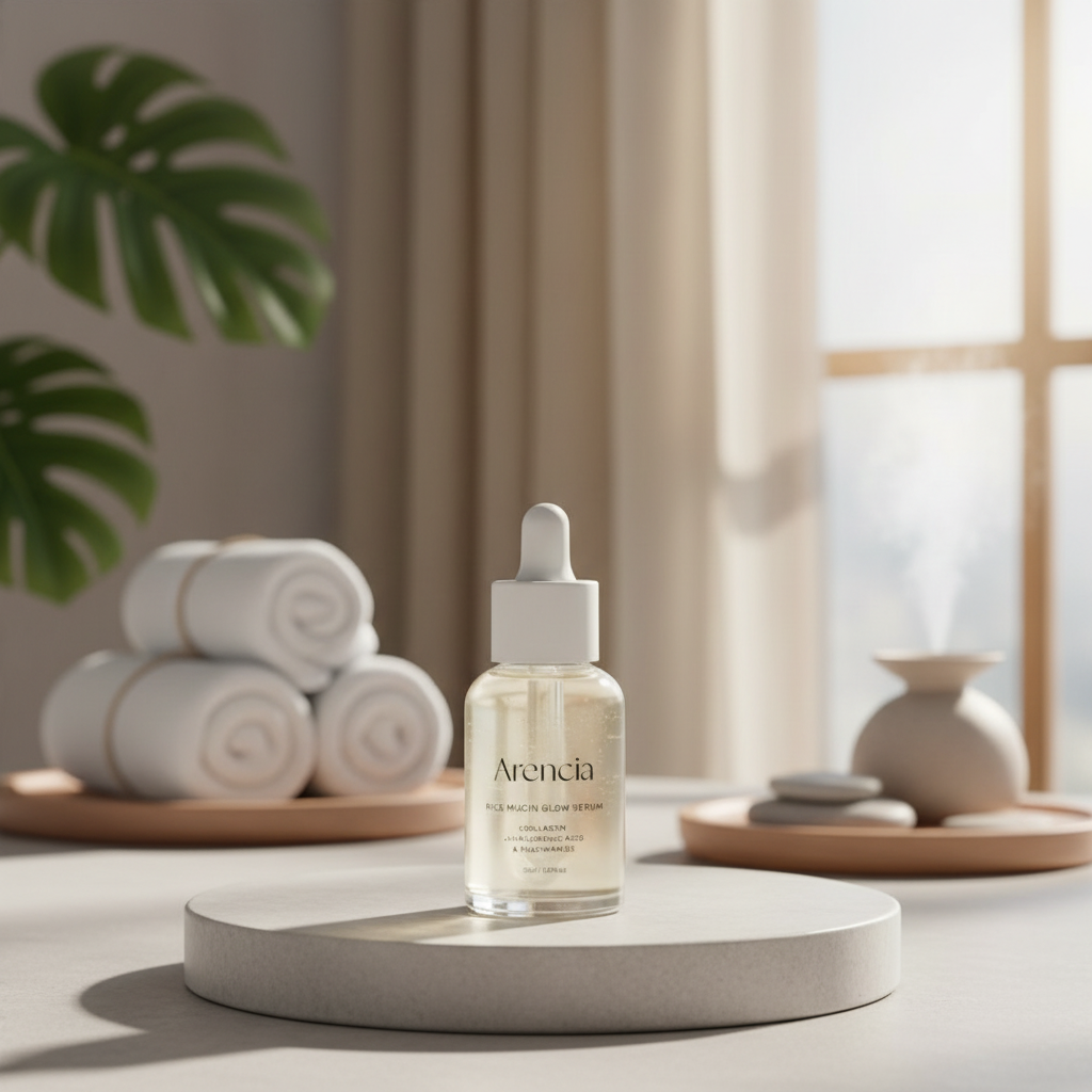 ARENCIA - Rice Mucin Glow Serum - Rozjasňující sérum s fermentovanou rýží - 30 ml
