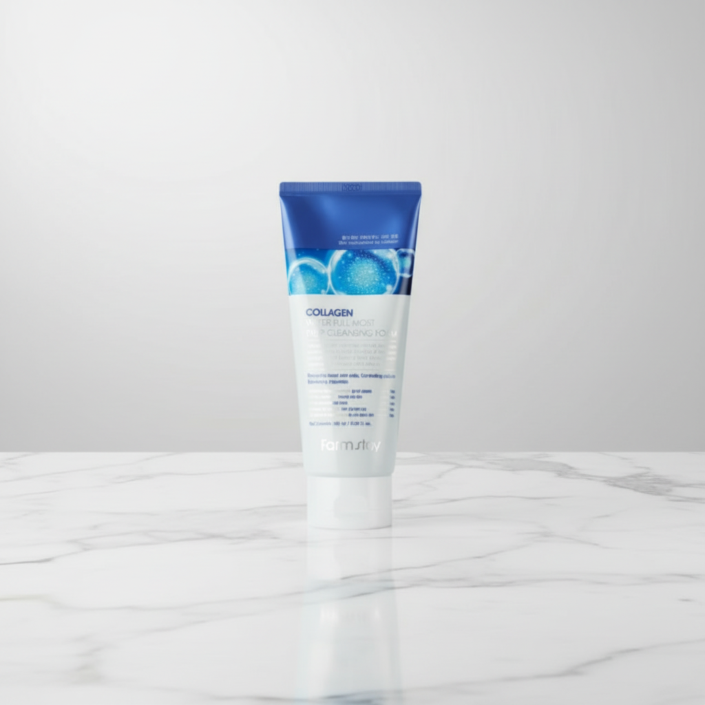 Farm Stay - Collagen Water Full Moist Deep Cleansing Foam - Hloubkově čisticí pěna - 180 ml