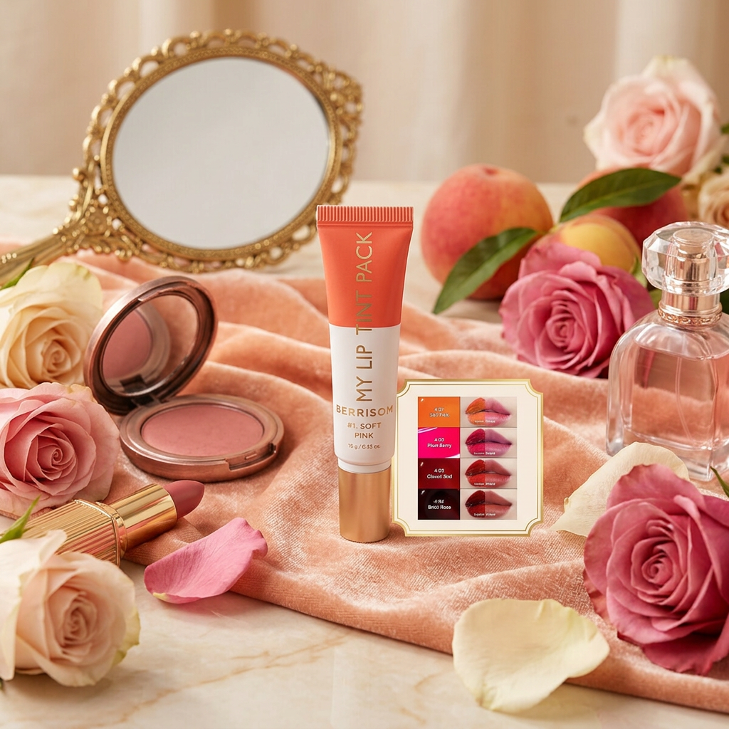 BERRISOM - My Lip Tint Pack 01 Soft Pink - Zabarvený, slupovací tint na rty - 15 g