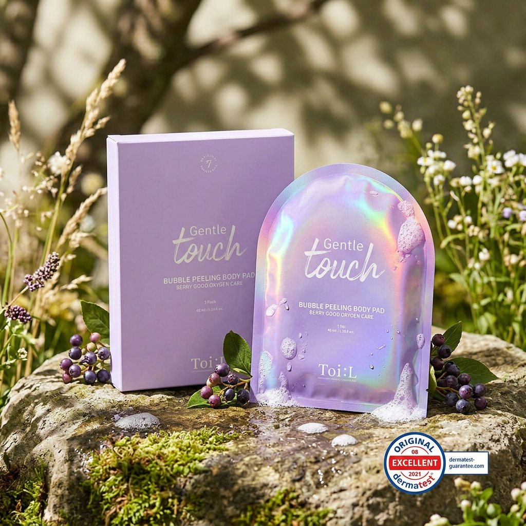 TOI:L - Gentle Touch Bubble Peeling Body Pad - Pěnový peeling pro jemný dotek - 1ks