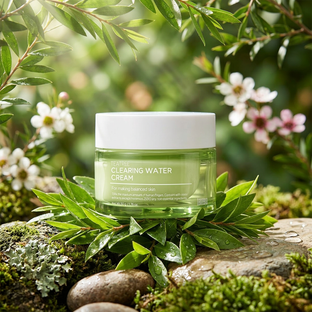 TENZERO - Teatree Clearing Water Cream - Hydratační krém s tea tree - 50 ml