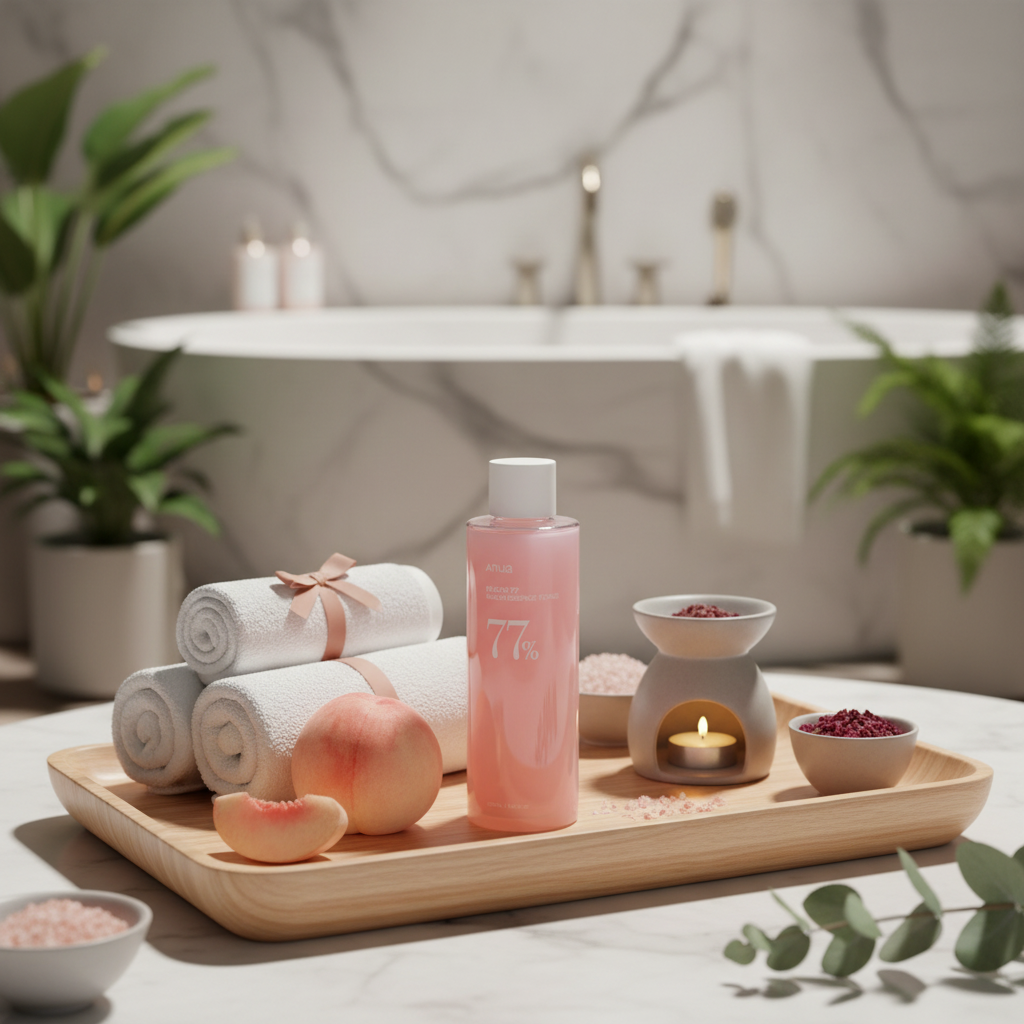 ANUA - Peach 77 Niacin Essence Toner - Vysoce hydratační essence toner s extraktem z broskví - 250 ml