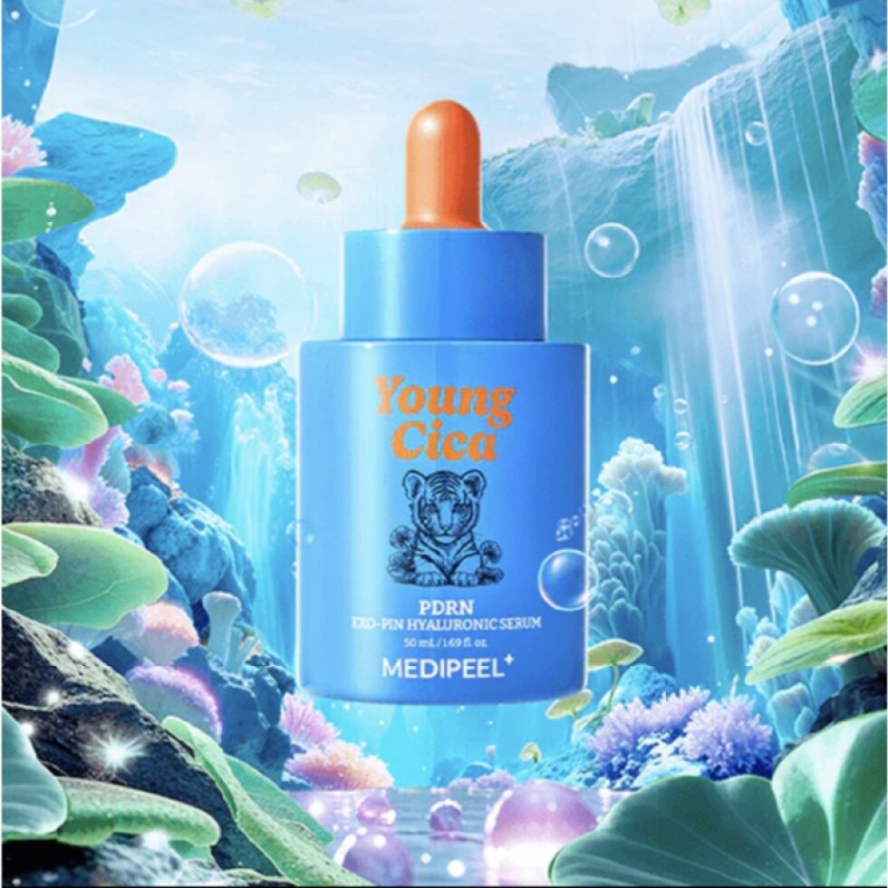 MEDI-PEEL - Young Cica PDRN Exo-Pin Hyaluronic Serum - Hyaluronové sérum s Cica, PDRN a Exo-Pin komplexem pro zklidnění a regeneraci pleti - 50 ml