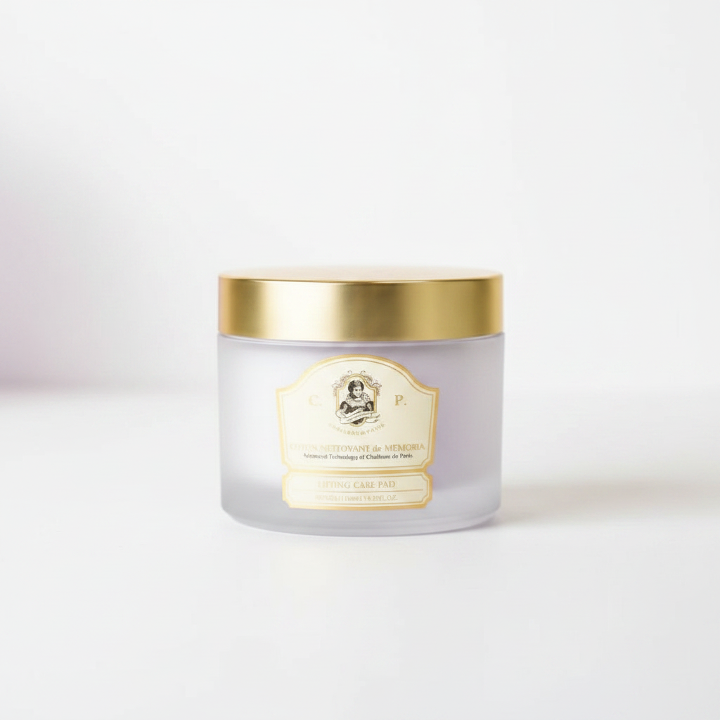 CHALLANS DE PARIS - Coton Nettoyant d'Memoria Excellence - Luxusní exfoliační odličovací tampónky - 120 ml
