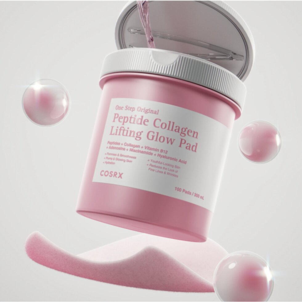 Cosrx - One Step Original Peptide Collagen Lifting Glow Pad - Tampónky s peptidy a kolagenem - 100 ks