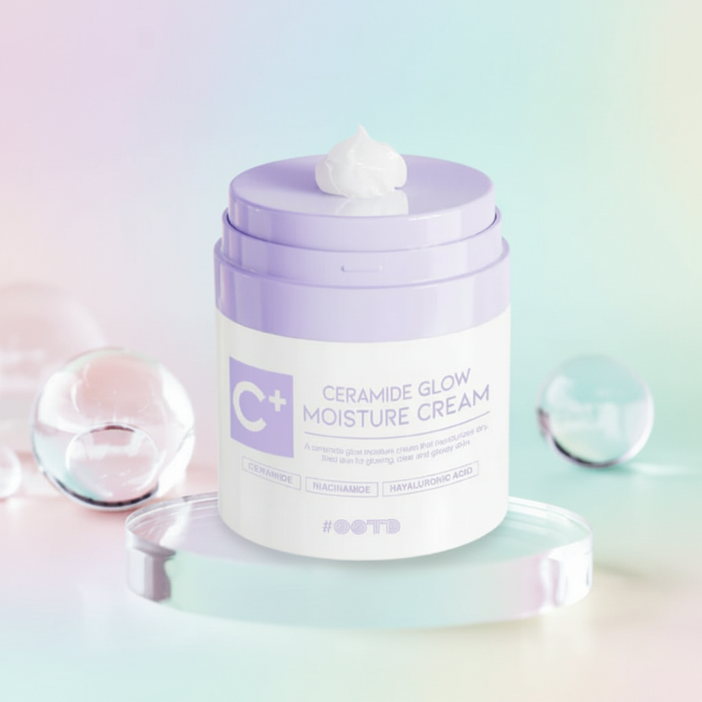 Ootd - Ceramide Glow Moisture Cream - Hydratační krém s ceramidy pro zářivou pleť - 50 ml
