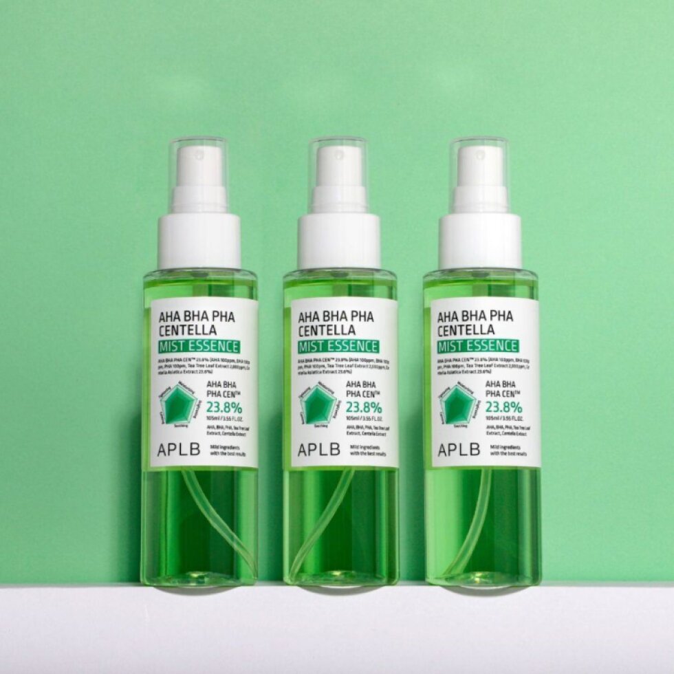 APLB - AHA BHA PHA Centella Mist Essence - Multifunkční mléčná essence s centelou a kyselinami - 105 ml