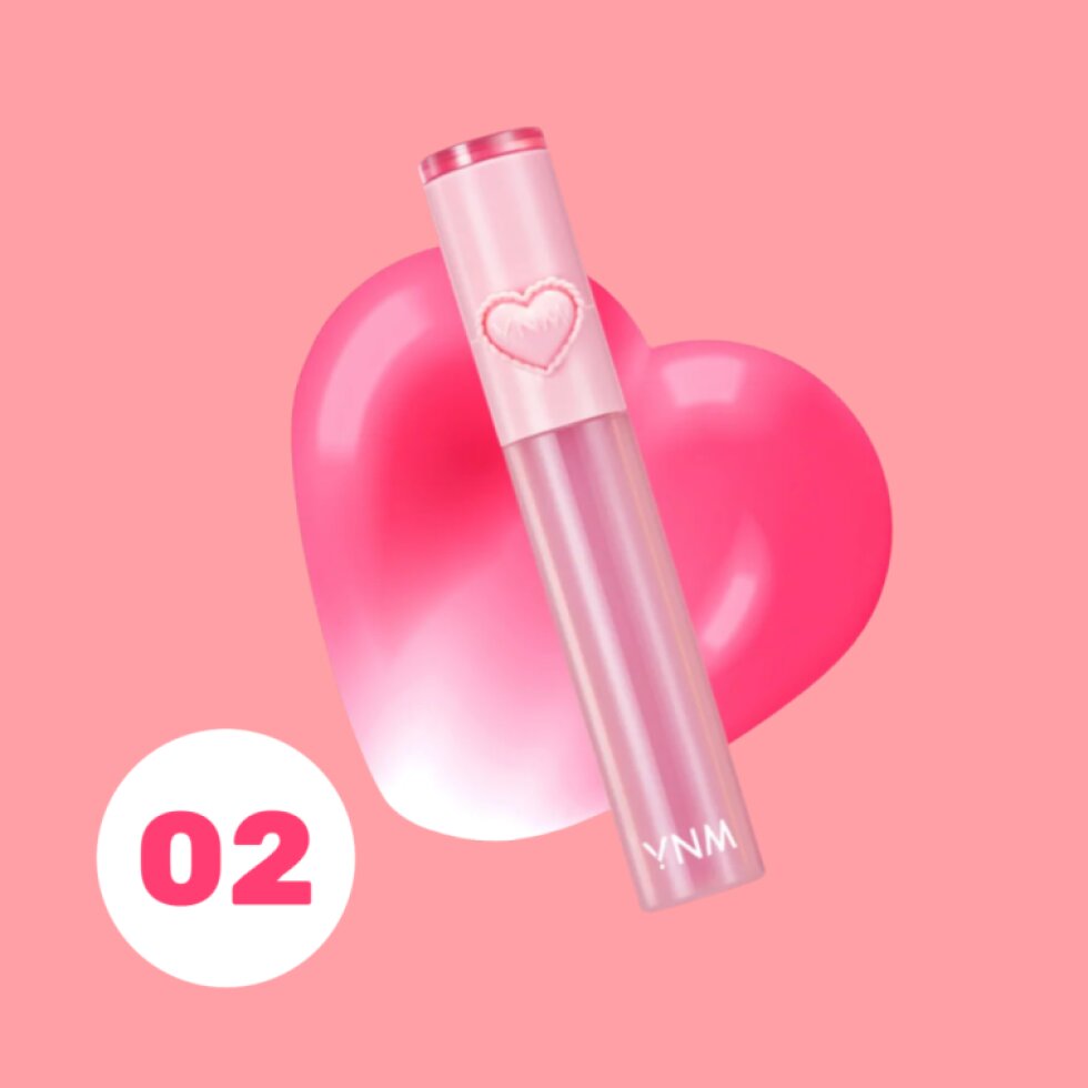 YNM - Heart Jelling Tint 02 Cherry Jelling - Gelový tónovací balzám na rty 02 Cherry Jelling - 2,6 g
