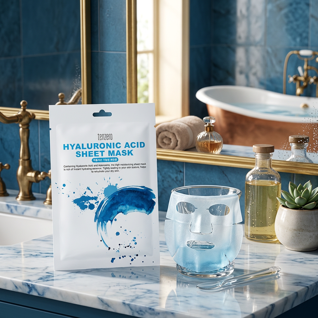 TENZERO - Hyaluronic Acid Sheet Mask - Plátýnková maska s kyselinou hyaluronovou - 25 ml