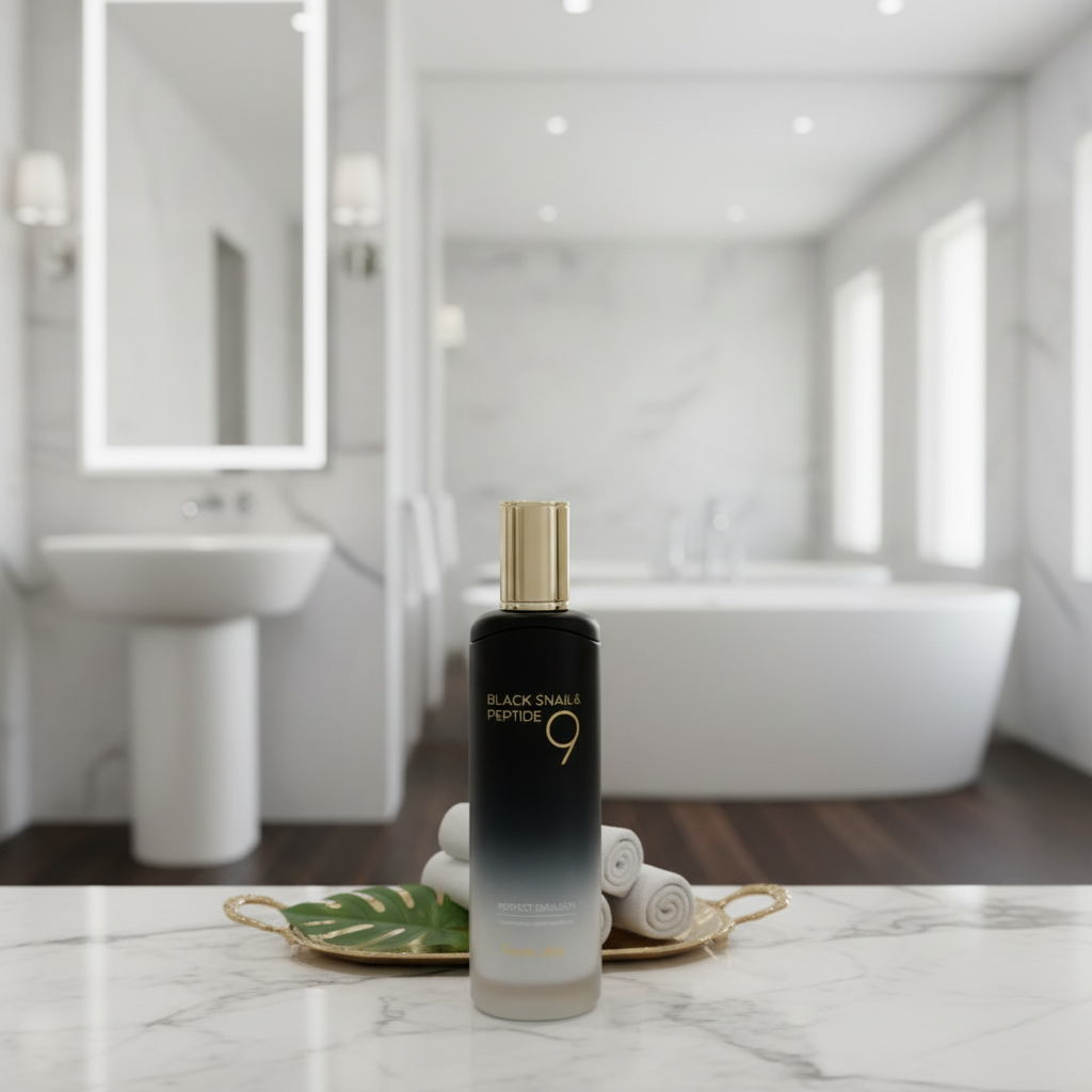 Farm Stay - Black Snail & Peptide 9 Perfect Emulsion - Peptidová emulze se šnečím mucinem pro omlazení pleti - 120 ml