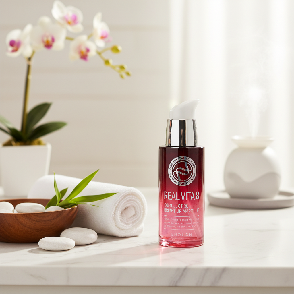 ENOUGH - Real Vita 8 Pro Bright Up Ampoule - Vitaminová ampule pro rozjasněnou pleť - 30 ml