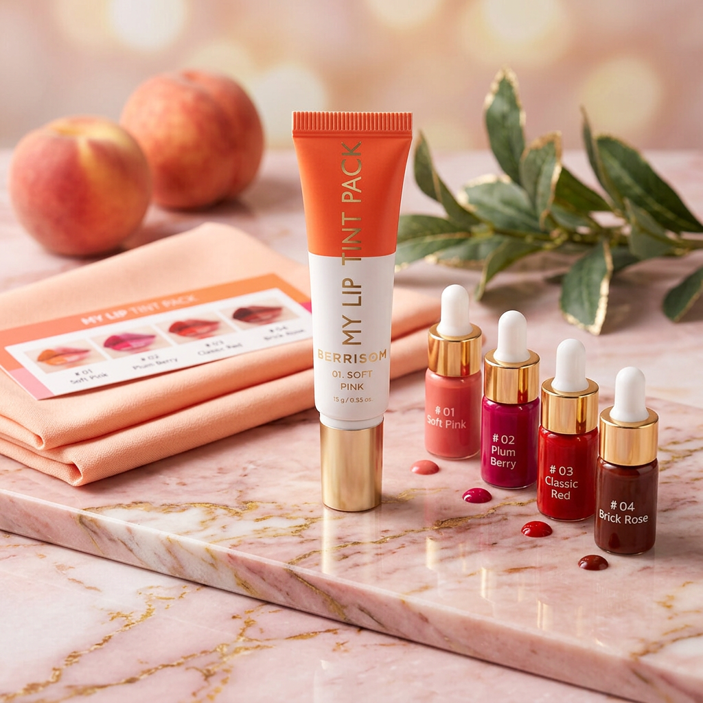 BERRISOM - My Lip Tint Pack 01 Soft Pink - Zabarvený, slupovací tint na rty - 15 g