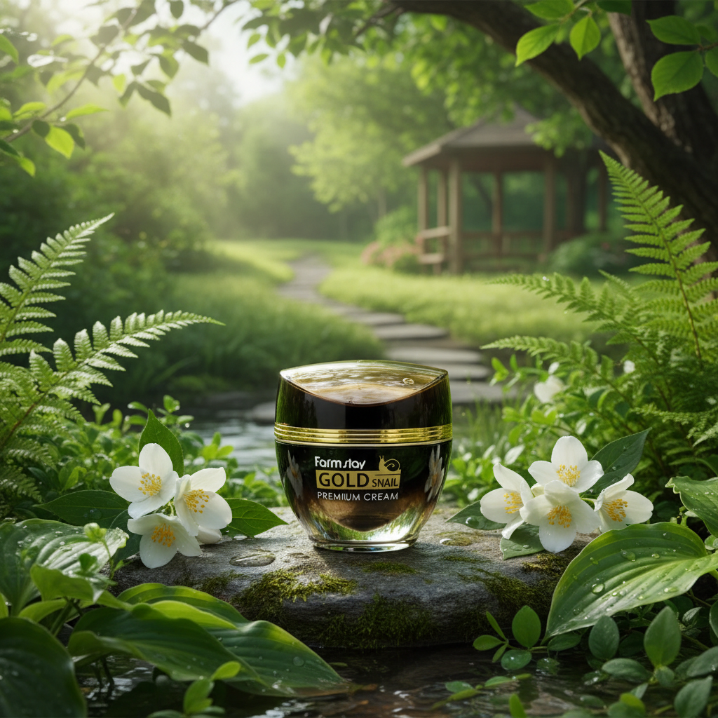 Farm Stay - Gold Snail Premium Cream - Liftingový krém se šnečím mucinem - 50 ml