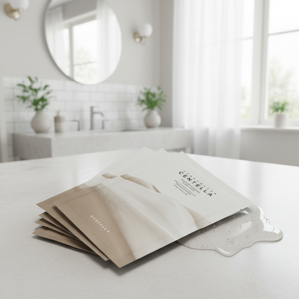 SKIN1004 - Madagascar Centella Tone Brightening Glow Mask - Rozjasňující, zklidňující plátýnková maska - 25 ml
