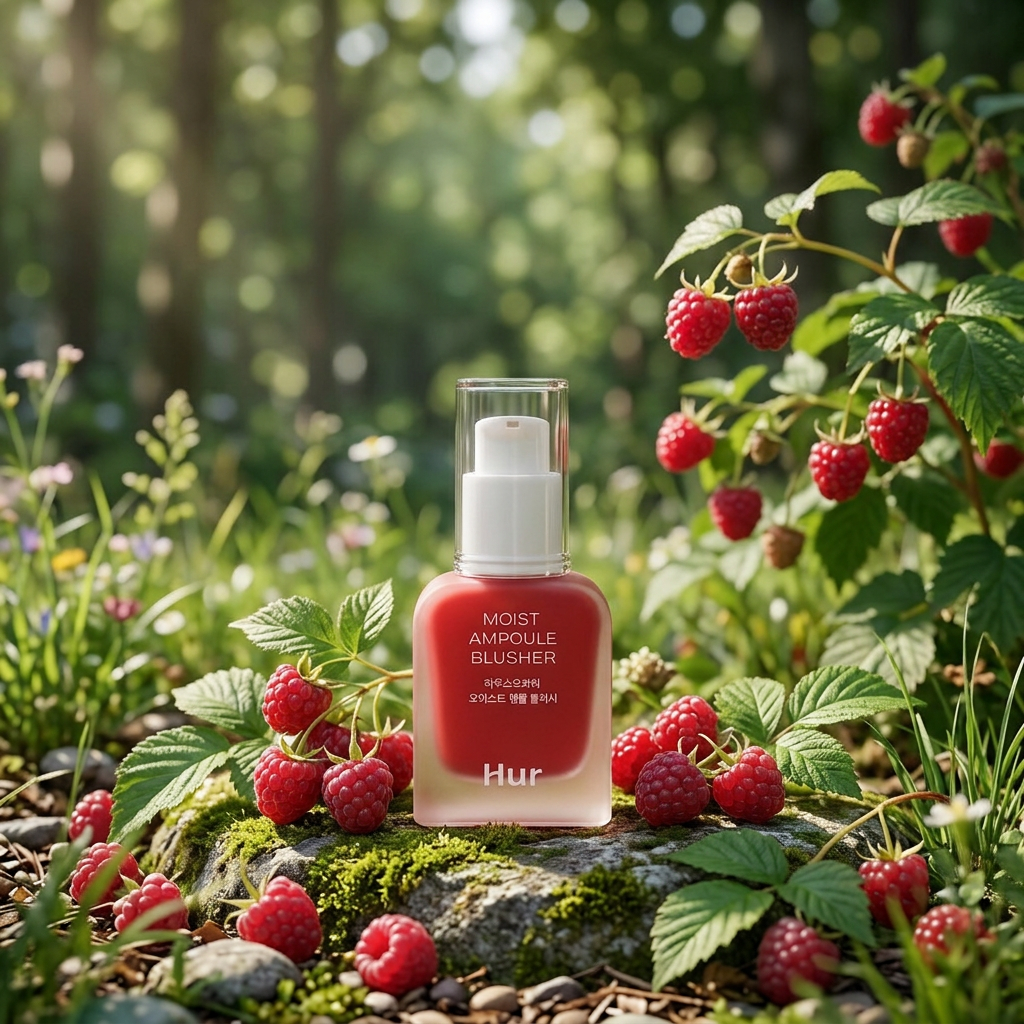 HOUSE OF HUR - Moist Ampoule Blusher - Hydratační tekutá tvářenka DEEP PLUM - 20 ml
