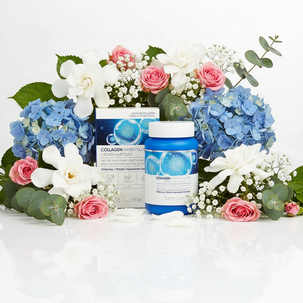 Farm Stay - Collagen Water Full Moist Cream Ampoule - Kolagenový krém - 250 ml