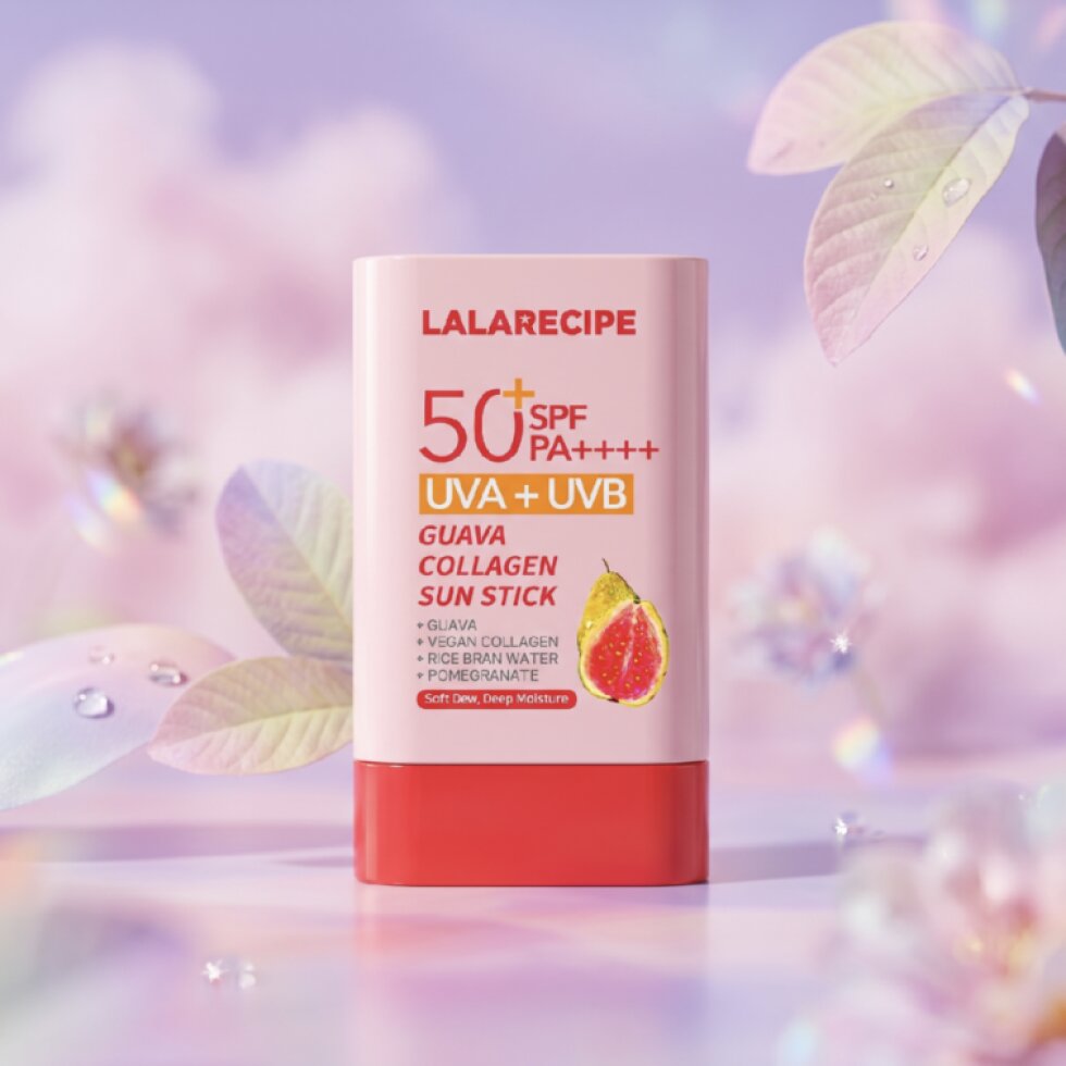 LALARECIPE - Guava Collagen Sun Stick – Kolagenový opalovací krém s guavou v tyčince - 20 g