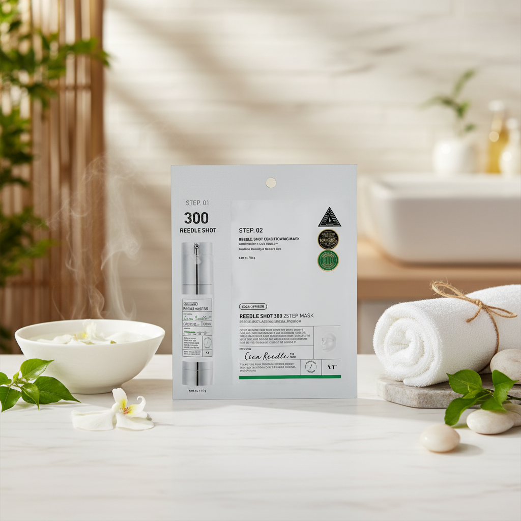 VT - Reedle Shot 300 2 Step Mask - Dvoufázová pleťová maska s mikrojehličkami - 25 g,1,5 g