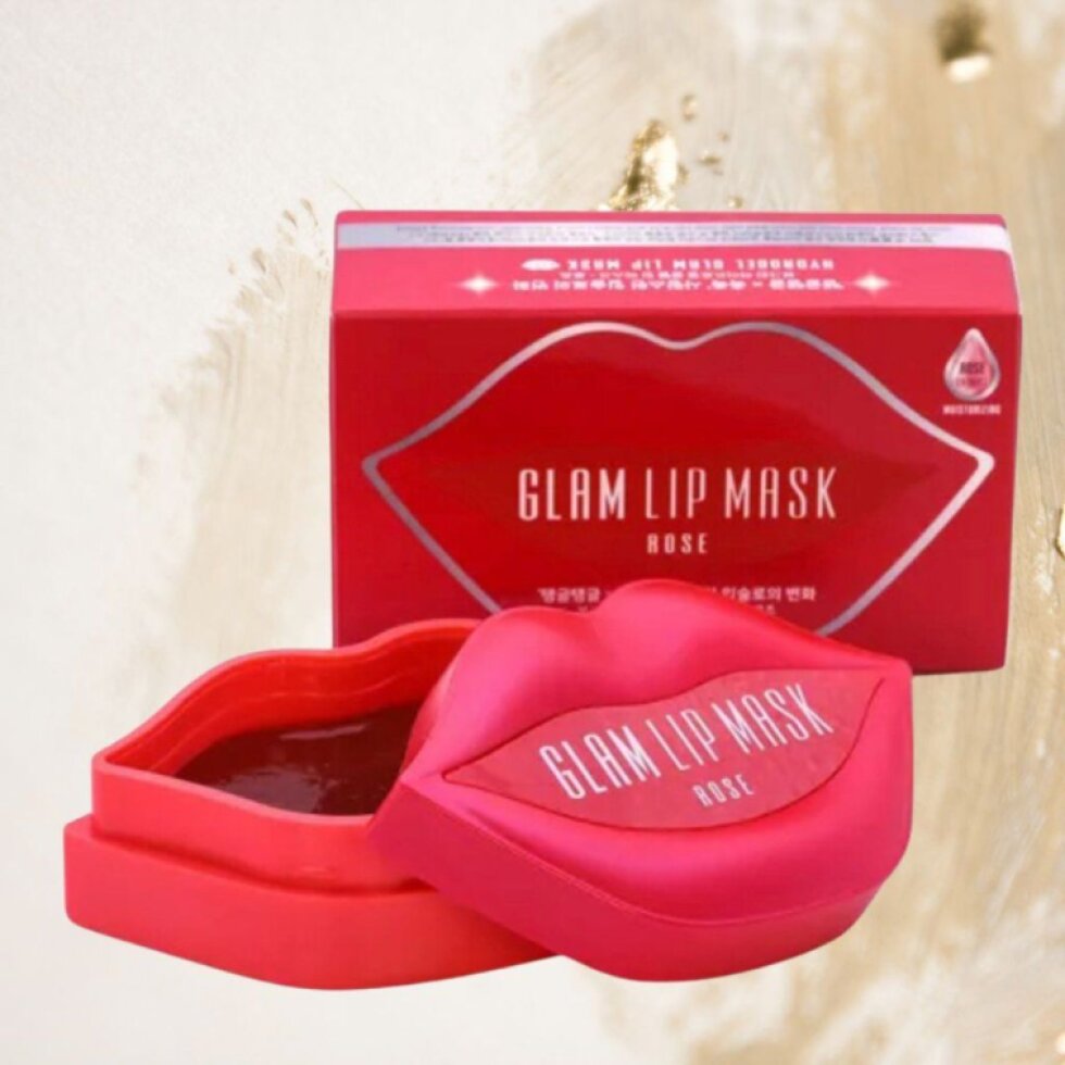 Beauugreen - Glam Lip Mask Rose - Hydrogelová maska na rty - 20ks/ 50g
